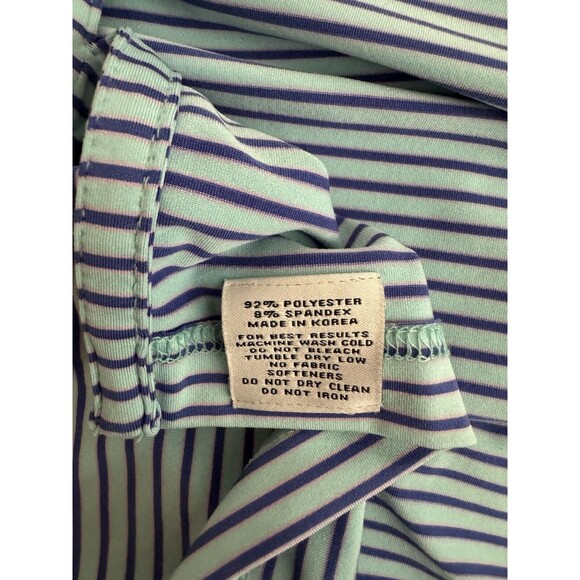 OLiVER RiDLEY Blue Striped Athletic Golf‎ Polo Shirt Size Medium - Picture 7 of 7